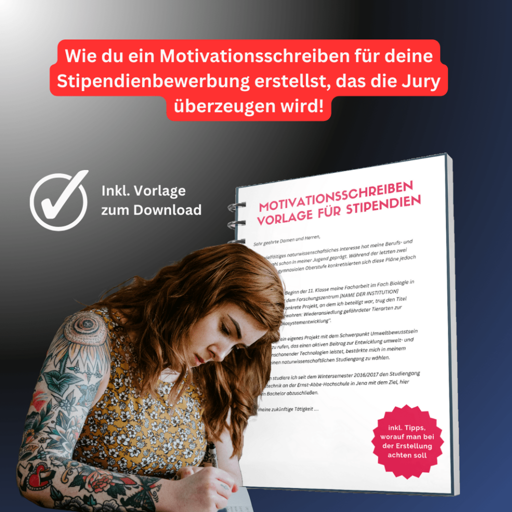 Motivationsschreiben Stipendium